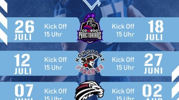 Senior Tackle Spieltage 2026